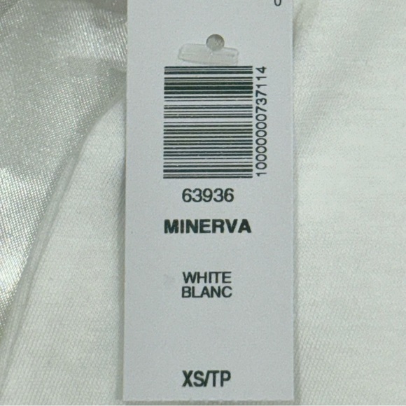 Aritzia Sunday Best Minerva Peplum Top XS White Short Sleeve Preppy Chic Blouse - Picture 9 of 12